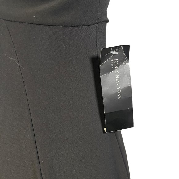 Jones New York Womens Size 6 Sleeveless Black Maxi Dress NWT - Picture 3 of 10